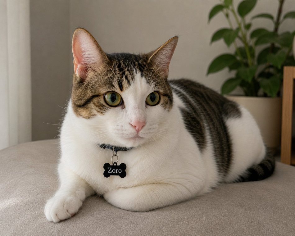 Memorial photo of Zoro, a beloved Cat remembered in Iquique, Chile
